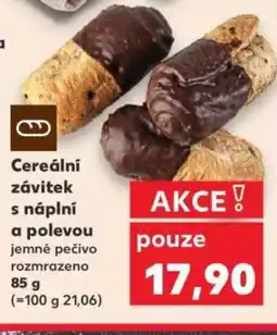 Kaufland Cereální závitek s náplní a polevou nabídka