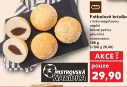 Kaufland Fotbalová brioška nabídka