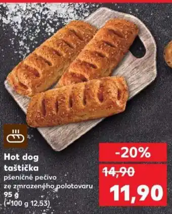 Kaufland Hot dog taštička nabídka
