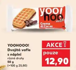 Kaufland YOOHOOO! Dvojitá vafle s náplní nabídka