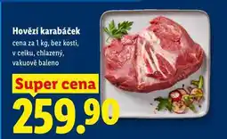 Lidl Hovězí karabáček, cena za nabídka