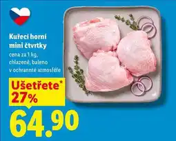 Lidl Kuřecí horní mini čtvrtky, cena za nabídka