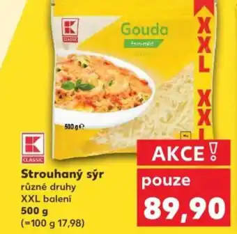 Kaufland Strouhaný sýr nabídka