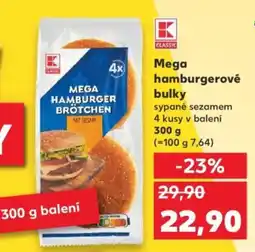 Kaufland Mega hamburgerové bulky nabídka
