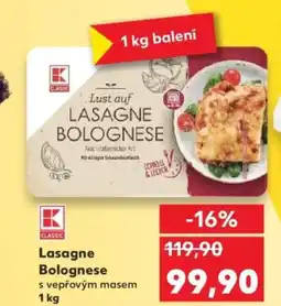 Kaufland Lasagne Bolognese nabídka