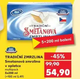Kaufland TRADIČNÍ ZMRZLINA Smetanová zmrzlina v oplatce nabídka