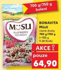 Kaufland BONAVITA Müsli nabídka