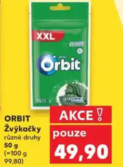 Kaufland ORBIT Žvýkačky nabídka