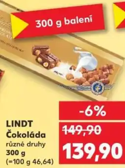 Kaufland LINDT Čokoláda nabídka