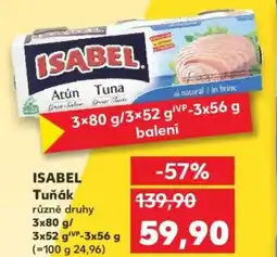 Kaufland ISABEL Tuňák nabídka
