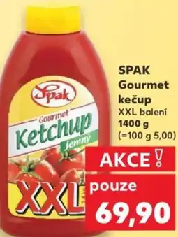Kaufland SPAK Gourmet kečup nabídka