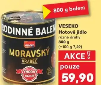 Kaufland VESEKO Hotové jídlo nabídka
