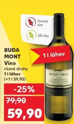 Kaufland BUDA MONT Víno nabídka