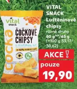 Kaufland VITAL SNACK Luštěninové chipsy nabídka