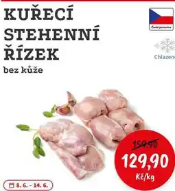 RABBIT řeznictví KUŘECÍ STEHENNÍ ŘÍZEK bez kůže nabídka