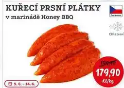 RABBIT řeznictví KUŘECÍ PRSNÍ PLÁTKY v marinádě Honey BBQ Chlazené nabídka