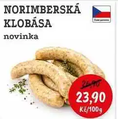 RABBIT řeznictví NORIMBERSKÁ KLOBÁSA nabídka