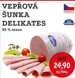 RABBIT řeznictví VEPŘOVÁ ŠUNKA DELIKATES 95% masa nabídka