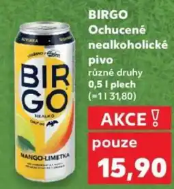 Kaufland BIRGO Ochucené nealkoholické pivo nabídka