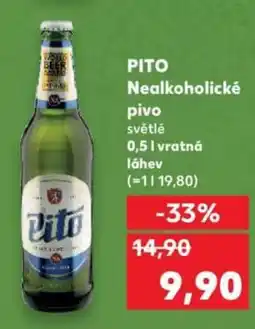 Kaufland PITO Nealkoholické pivo nabídka