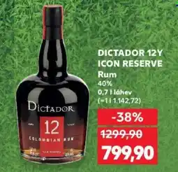 Kaufland DICTADOR 12Y ICON RESERVE 40% nabídka