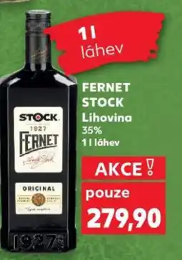 Kaufland FERNET STOCK Lihovina 35% nabídka