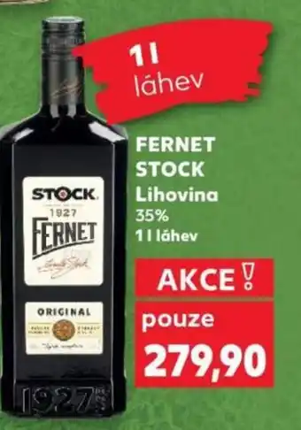 Kaufland FERNET STOCK Lihovina 35% nabídka