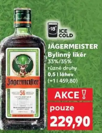 Kaufland JÄGERMEISTER Bylinný likér nabídka