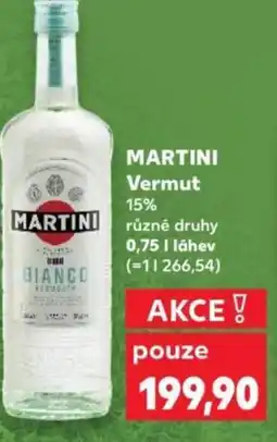 Kaufland MARTINI Vermut 15% nabídka