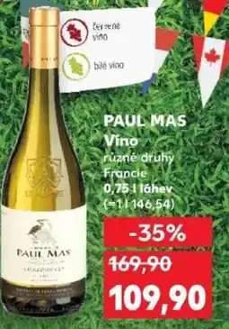 Kaufland PAUL MAS Vino nabídka