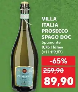 Kaufland VILLA ITALIA PROSECCO SPAGO DOC Spumante nabídka