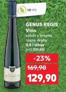 Kaufland GENUS REGIS Vino nabídka