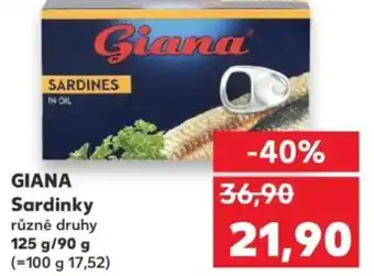 Kaufland GIANA Sardinky nabídka
