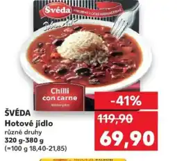 Kaufland ŠVÉDA Hotové jídlo nabídka