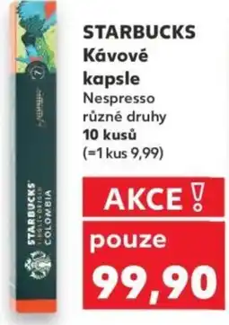 Kaufland STARBUCKS Κάνονέ kapsle Nespresso nabídka
