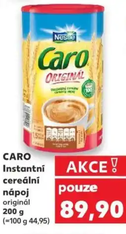 Kaufland CARO Instantní cereální nápoj nabídka
