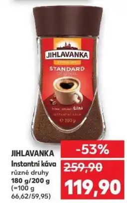 Kaufland JIHLAVANKA Instantní káva nabídka