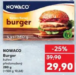 Kaufland NOWACO Burger nabídka