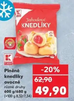 Kaufland Plněné knedlíky ovocné nabídka