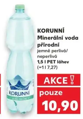 Kaufland KORUNNÍ Minerální voda přírodní nabídka