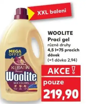 Kaufland WOOLITE Prací gel nabídka