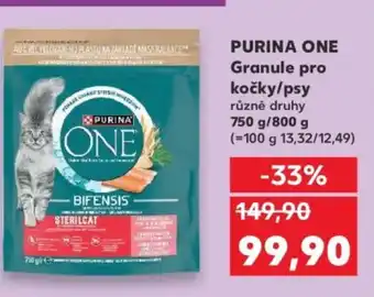 Kaufland PURINA ONE Granule pro kočky/psy nabídka