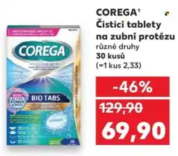 Kaufland COREGA¹ Čisticí tablety na zubní protézu nabídka