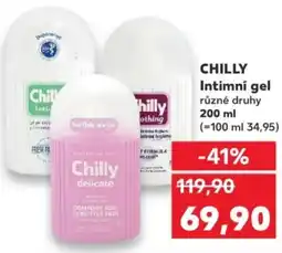 Kaufland CHILLY Intimní gel nabídka