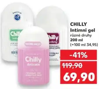 Kaufland CHILLY Intimní gel nabídka