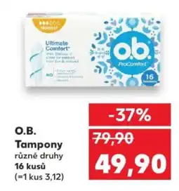 Kaufland O.B. Tampony nabídka