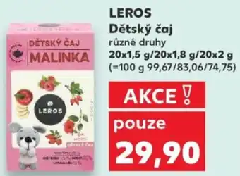 Kaufland LEROS Dětský čaj nabídka