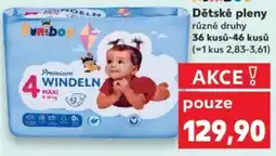 Kaufland Dětské pleny nabídka