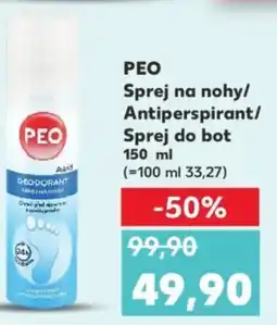 Kaufland ΡΕΟ Sprej na nohy/ Antiperspirant/ Sprej do bot nabídka