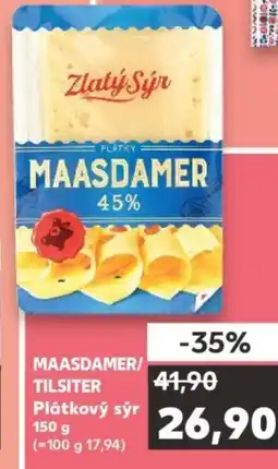 Kaufland MAASDAMER/ TILSITER Plátkový sýr nabídka